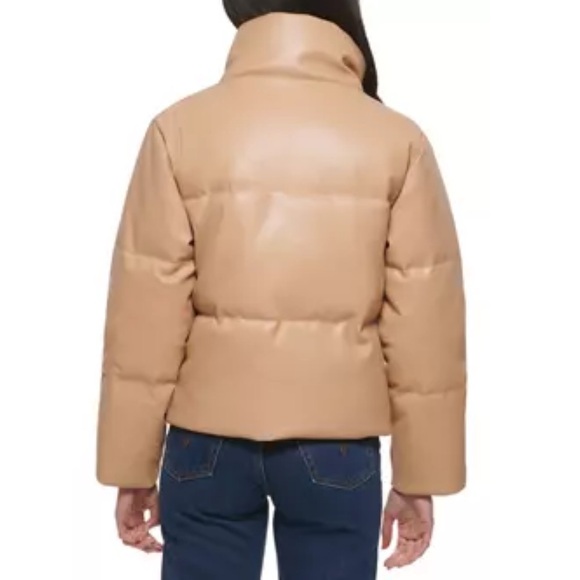 Levi’s Faux Leather Puffer Coat - Picture 2 of 5